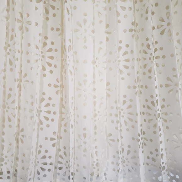 See by Chloe Lasercut pleated midi skirt in whisper white size 38/ US4 - Picture 7 of 16